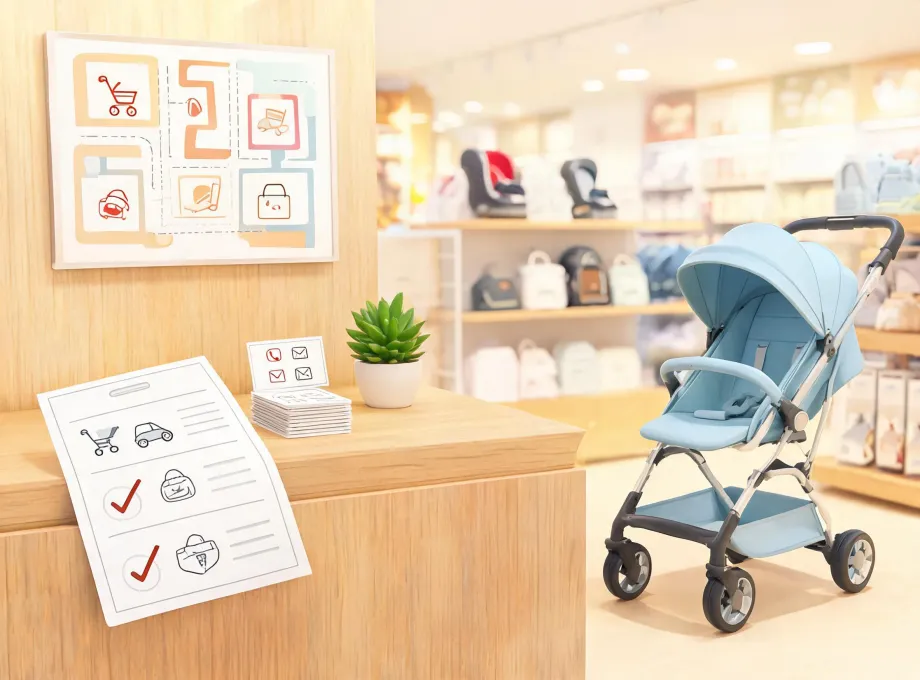 Graco family support map and retail desk